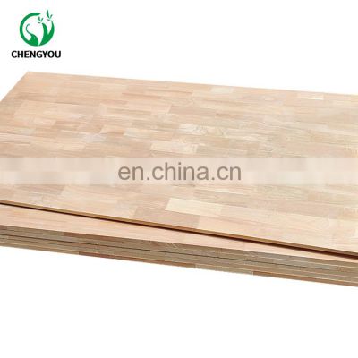 Factory Sale 2440*1220*25mm Hevea Rubber Wood Finger Joint Board Kitchen