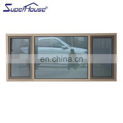 Superhouse bay windows for sale Horicane Windows Tilt turn commercial soundproof  modern  fixed aluminum casement windows