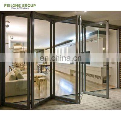 Modern china factory aluminium glass doors for houses patio french door aluminum bifold door