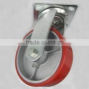 8x2 Heavy duty PU Caster wheel