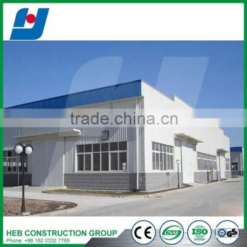 Painted prefabricated steel structure workshop design and construction