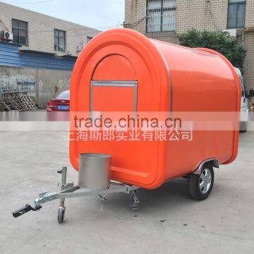 Orange 7.6*5.5ft Newest Food Trailer Food cooking van/Food Van Takeaway Trailer China's outstanding manufacturing plant