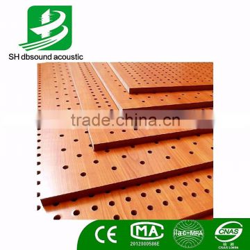 eco-friendly perforated wood decorative mdf acoustic panel for interior