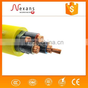 IEC60502-1 antiflaming and fire proof copper conductor mine power cable