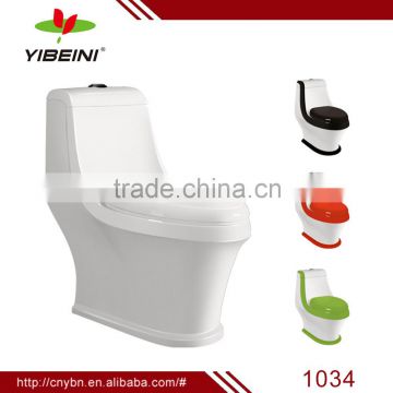 high quality china sanitary ware_washdown ceramic one piece toilet_color toilet bathroom suite_ceramic water closet
