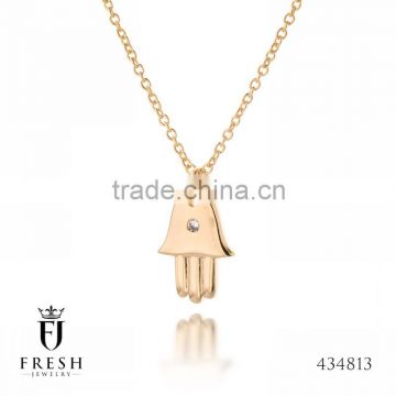 Fashion Gold Plated Necklace - 434813 , Wholesale Gold Plated Jewellery, Gold Plated Jewellery Manufacturer, CZ Cubic Zircon AAA