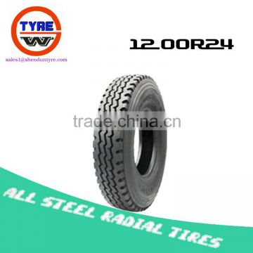 12.00R24 all steel radial truck bus tyres from China factory