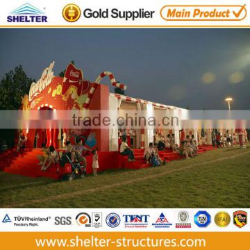 6*12m advertised cheap event tent with logo printed