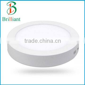 Top Quality No Cutout CRI>80 PF>0.92 6W 12W 18W 24W Round Panel Light Ceiling Mounted