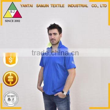 Special fashion men's short-sleeved POLO bule shirt apply to the U.S. market
