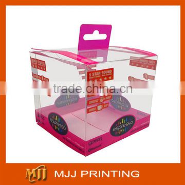 Custom plastic PP box high quality UV printing with hanging hole