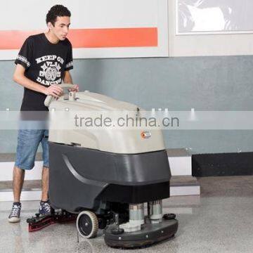 Fully automatic double brush floor scrubber