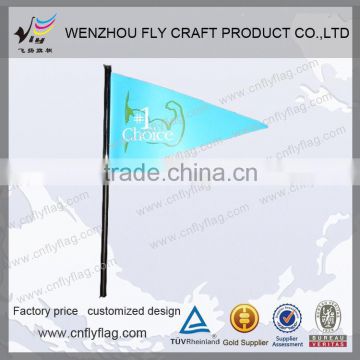 Hot selling mini waving flying printing hand flags with plastic pole