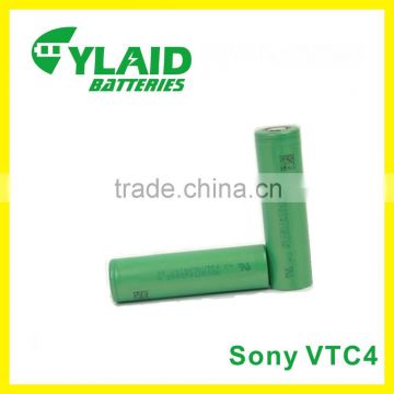 Latest arrival wholesale in stock 18650 VTC4 30a discharging rate rechargeable battery 3.7v 2100mah 18650 li-ion battery