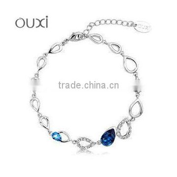 Fashion Alloy bracelet with Austria Crystal 30140