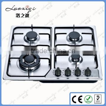 4 burner stainless steel table gas cooker/auto ignition gas stove