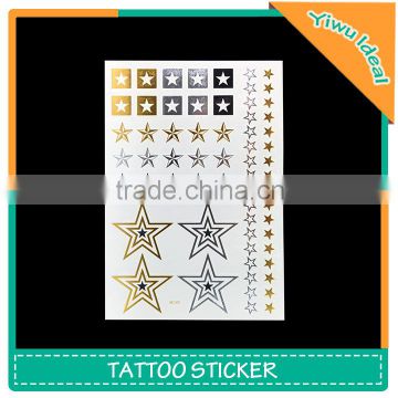 Body Jewelry Flash Skin Metallic Star Tattoo Sticker