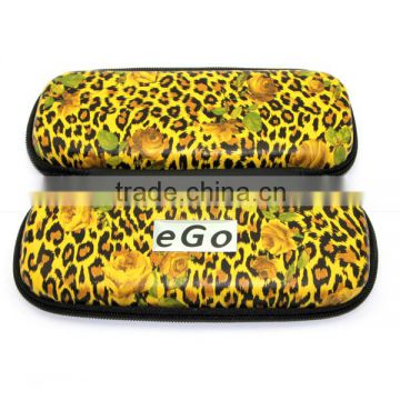 Wholesale Colorful EGO Case with Leopard style ego bag Zipper Medium Size for Electronic Cigarette kit