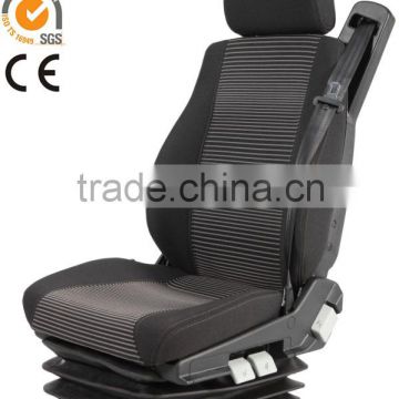 ISRI top quality pneumatic suspension truck driver seats integrated with three point safety belt