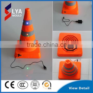 High light led plastic mini pave traffic cone