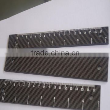 3k plain or twill weave customized carbon fiber rulers for special useing as tools