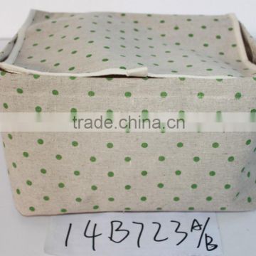 rect storage fabric bag with lid