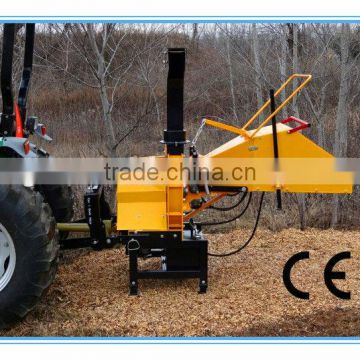 Hydraulic auto infeed wood Chipper TH-8, CE certificate, PTO driven