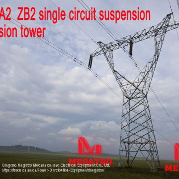 MEGATRO 220KV 2A2 ZB2 single circuit suspension transmission tower