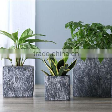 Sigma hot selling small ceramic flower pot square outdoor planters