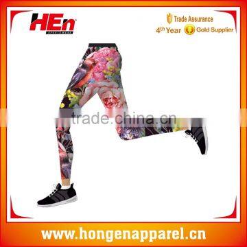 Hongen apparel Wholesale full sublimation Tight fitness Yoga pants