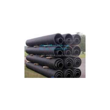 HDPE double wall corrugated pipe/pe tube