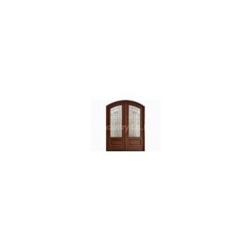 Eco-friendly 40mm Exterior Timber Doors with Locks , Handles