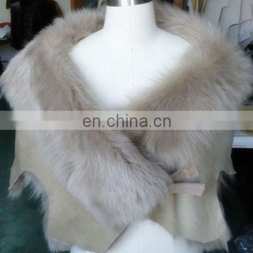 NW-0282ladies shearling cape new style2011