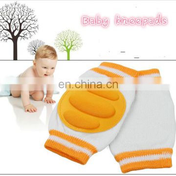 Professional amazon supplier soft cotton baby knee pads for crawling girl/bay