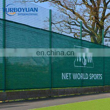China supplier of hdpe plastic privacy fence screen net outside Logo printed plastic windscreen fence mesh
