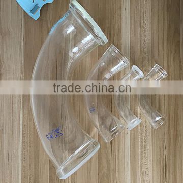 used in central feeding system borosilicate 3.3 glass pyrex glass bend tube