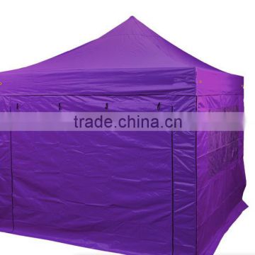 Durable Pop Up Exhibition Full purple Wall Folded Canopy Tents