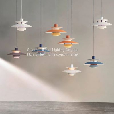 LED Pendant lights PH5 Colorful Umbrella shape lustre suspension lamp for dinging room living room decoration