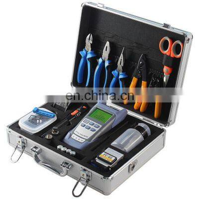 Portable FTTH Fiber Optic ToolKit with VFL stripper Optical Power Meter and Fiber Cleaver