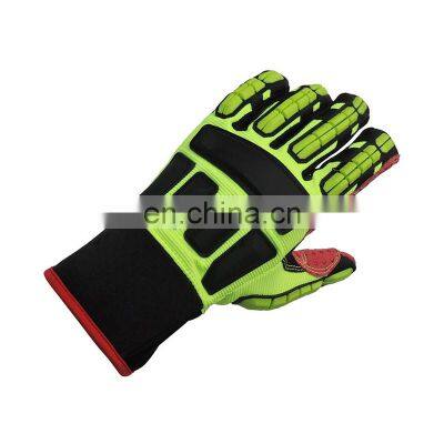 High quality anti-impact non-slip polka dot working machinery gloves