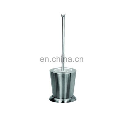 Fashion design stainless steel bowl cup toilet brush holder