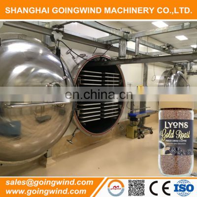 Professional instant coffee freeze drying machine coffee vacuum freeze dryer equipment good price for sale