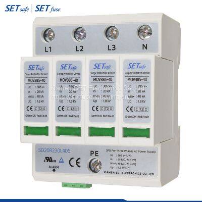 SD20/30r 4+0 Series DIN Rail Surge Protective Device Surge Protector DIN Rail SPD with RoHS & Reach Compliant