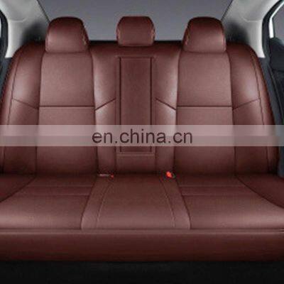 high quality SUV modify Burgundy Standard Imitation fiber leather back row not wrapped full set car seat cover protector kits