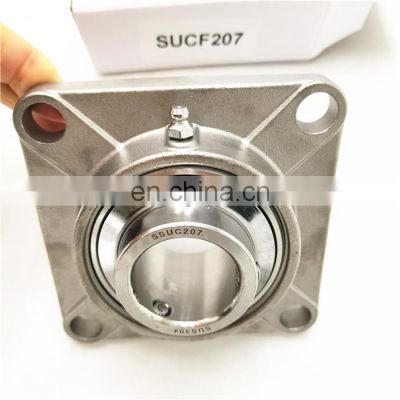 High quality 35*117*44.4mm SUCF207 bearing 304 stainless steel SS304 SUCF207 pillow block bearing SSUCF207