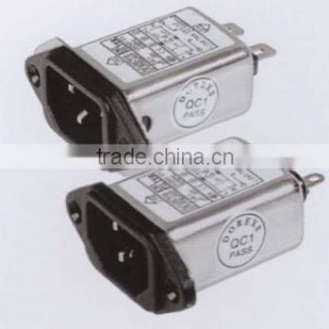 1A 3A 6A 10A Single phase ac power line filter plug type