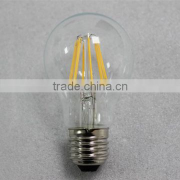 High brightness tuv ce ul cul approved led filamet bulb 220-240v ac e27 a60