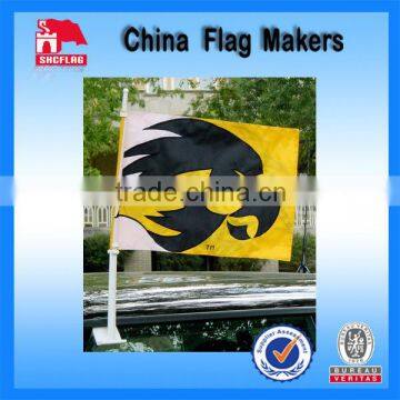 100% Polyester Silk Screen Printing Custom Car Window Flags