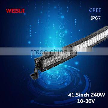 High quality and super bright Ip67 41.5inch 240 w offroad curved led light bar                        
                                                                                Supplier's Choice