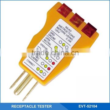 High Quality Electric Outlet Receptacle Tester, Outlet Circuit Tester,EVT-52104